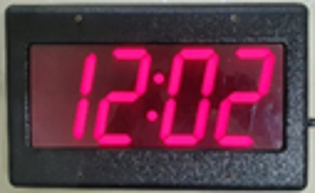 Sincronización de horarios: Reloj digital para pared